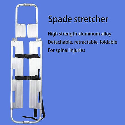 Portable Folding Spine Board Stretcher - Backboard for Camping, Outdoor Emerncy, and First Response - Lightweight Mcal S Stretcher for Quick Transport