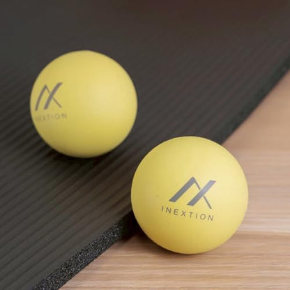 Therapy Massage Balls (2-Pack), High-Density Fascia Balls for Targeted Muscle Relaxation & Daily Recovery - Dawn Yellow + Dawn Yellow (50D+50D) - color: Dawn Yellow + Dawn Yellow (50d+50d)