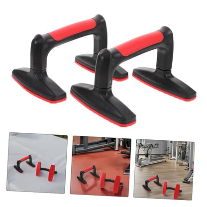 UPKOCH 2pcs Non- Parallettes Bars for Push-ups Shaped Design for Home Gym and Fitness Training Lightweight Plastic Handles for Men and Women Versatile Exercise Equipment