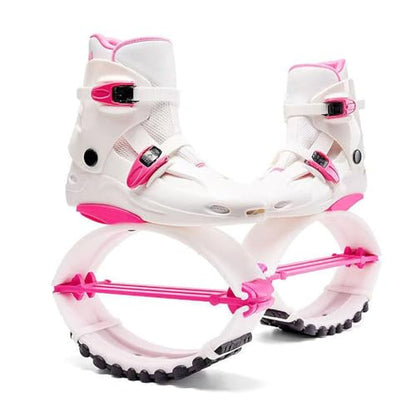 Unisex Kangaroo Bounce Shoes - Jump Training Shoes with Adjustable Straps for Women Indoor Outdoor Cardio Exercise - size: L/38-40
