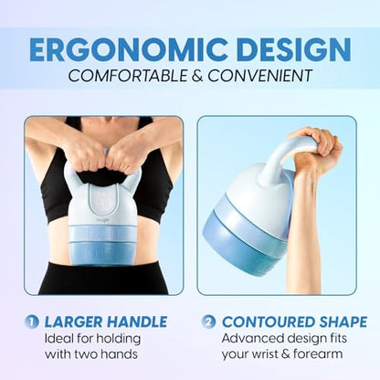 Yes4All Kettlebell Sets - Adjustable Kettlebell Set for Strength Training - Kettlebells Adjustable Weight for Versatile Workouts - color: D. Teal, style: A. Single