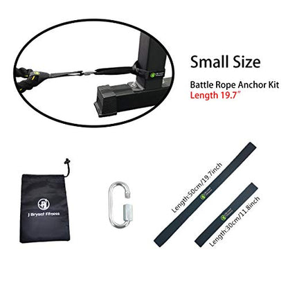 J Bryant Fitness Extra Length Outdoor Battle Rope Anchor Strap Kit Accessories Sport for Rope Easy Setup Home Gym Muscle Workout Equipment | 19" | 31" | 59" Length - size: X-Large