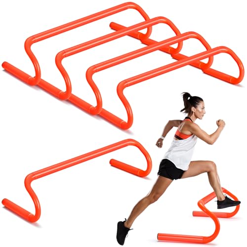 5 Pcs Speed Agility Training Hurdles Detachable Durable Equipment Plyometric and All Purpose Speed Training Hurdle Equipment for Athletes Soccer Basketball