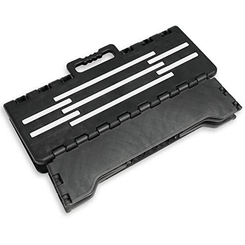 Miles Kimball Fox Valley Traders Portable Help Step, 16” W x 12” D x 4” Tall – Folds to Small Size for Storage, Non-Slip Rubber Step Surface for Safety, Durable Plastic Construction Supports 300 Lbs.