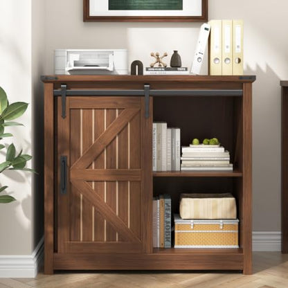 Vabches Lateral Filing Cabinets with Adjustable Shelf, Walnut - color: Walnut, size: 3 Drawers