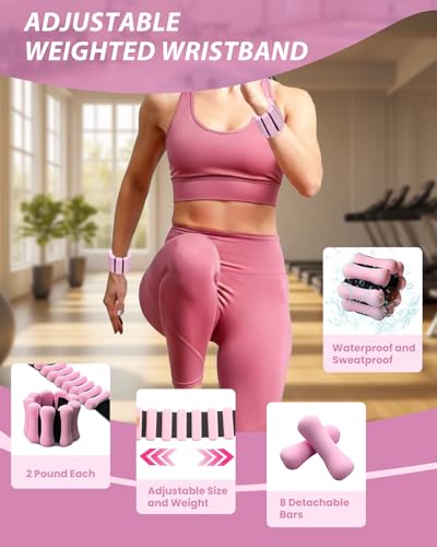 Pilates Essentials Equipment Kit with Magic Circle Ring for Home Workout | Adjustable Ankle Wrist Weights, Resistance Bands, Fitness Equipment Accessories