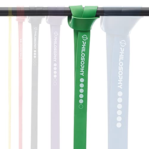 Philosophy Gym Pull Up Assist Band - Resistance Power Loop Exercise Band - style: 1-3/4" (120-175 lbs) - Green