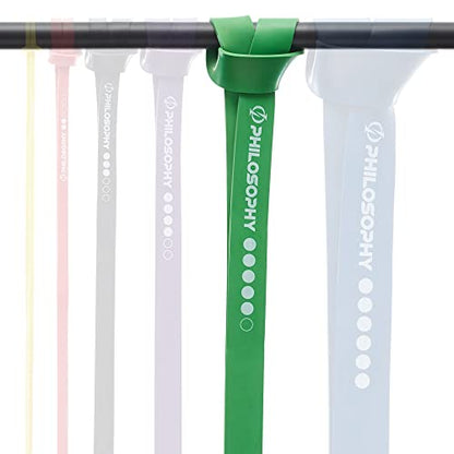 Philosophy Gym Pull Up Assist Band - Resistance Power Loop Exercise Band - style: 1-3/4" (120-175 lbs) - Green