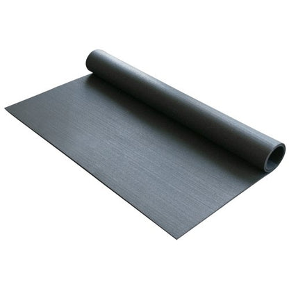 Rubber Cal Elephant Bark Floor Mat - color: Black, size: 72"L x 48"W x 0.2"Th