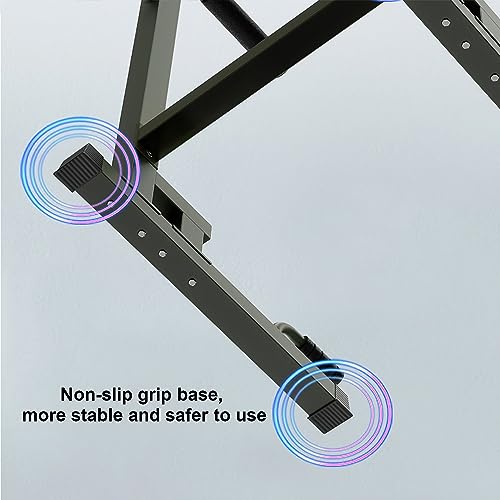 Dip Station Heavy Duty Dip Stand Adjustable Multifunction Dip Bar 440LBS Loading Capacity, Parallel Bars for Home Gym Workout, Calisthenics, Gymnastics, Strength Training