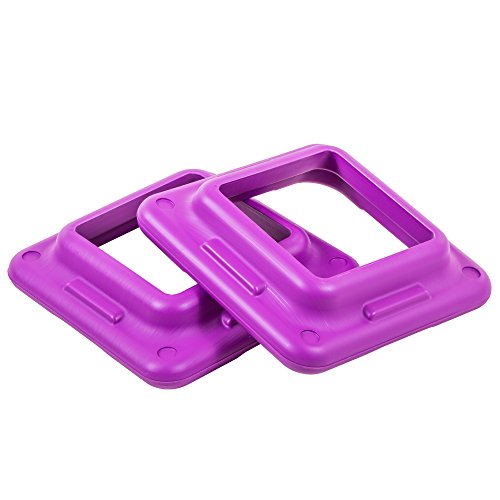The Step Original Health Club Aerobic Step Riser, Violet, Pair (91123)
