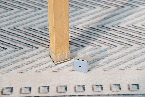 Magic SLIDERS24137 Magic FIT Round Sliders Size-1-1/4 to 1-7/16", 4-Pieces – Non-Slip Rubber Furniture Pads for Floor Protection on Wood, Tile, Carpet & Vinyl Surfaces| Pack of 1