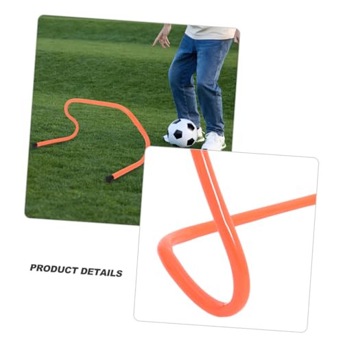 Toyvian 4pcs Plastic Speed Training Hurdles 15cm Agility Sports Hurdles for Football Soccer Track Footwork Ladder Training Equipment for Youth Outdoor Practice