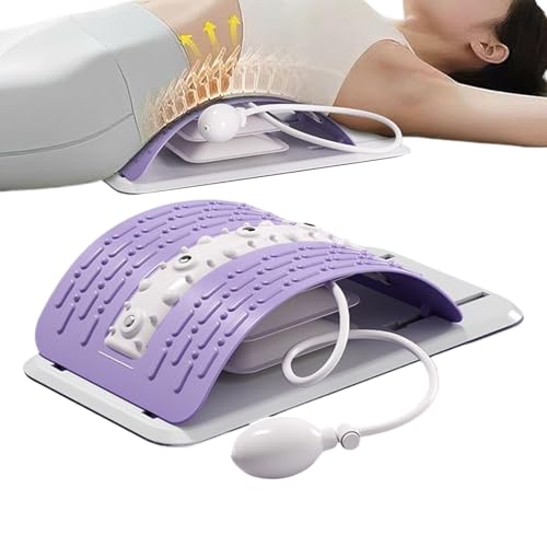Lumbar Back Stretcher 150kg Load Capacity Ergonomic Non-Slip Portable