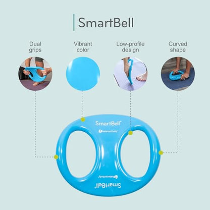 Balanced Body SmartBell Ergonomic Two-Handed Pilates Exercise Weight, Pilates Dumbbell, Exercise Equipment for Home Gym or Pilates Studio Use - color: Blue