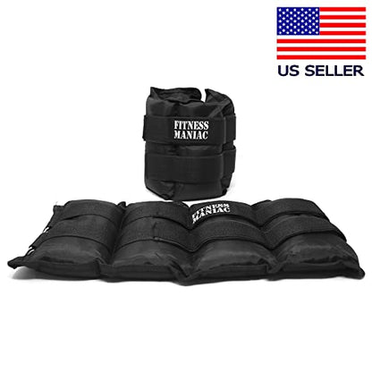 USA Ankle Weights with Double Straps Wrist Leg Weight for Walking Jogging Gym Exercise Gymnastics Aerobics 10lbs 12lbs 14lbs 16lbs - size: 16 lbs