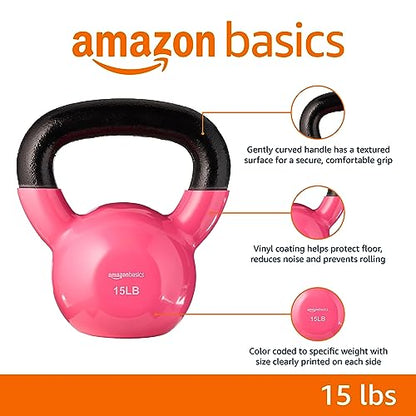 Amazon Basics Vinyl Kettlebell