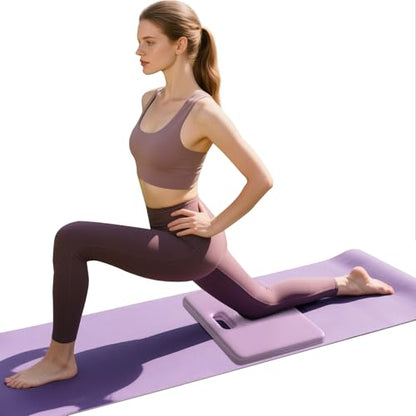 PAIDU Yoga Knee Pad - 1 Inch Thick with Extra Cushioning, Pain-Free for Knees, Elbows, Wrists and Back | Foldable and Multi-Functional, Suitable for Home Gym, Pilates, Plank, Abdominal Training Fitness Mat