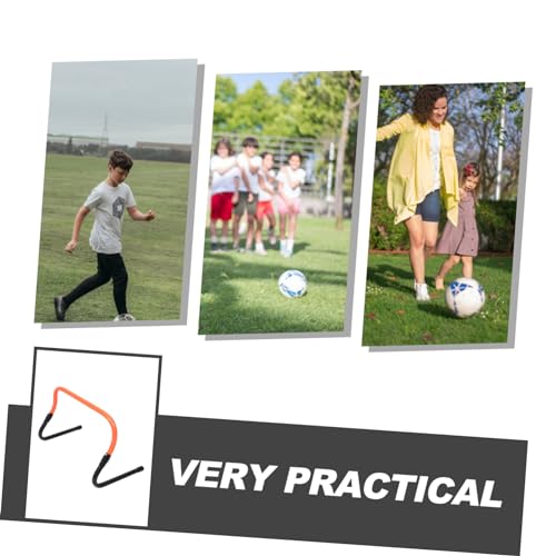 Toyvian Agility Hurdle for Soccer Training Wear-Resistant Professional Track Hurdle Dual Height Settings for Boys and Girls Coordination Drills