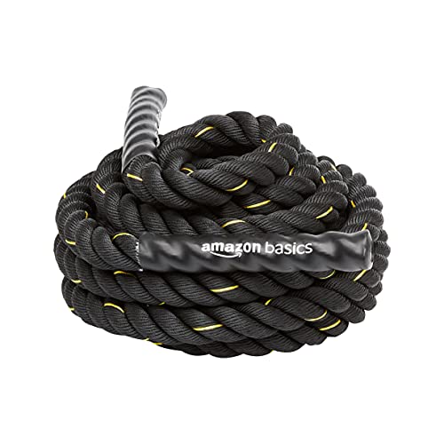Amazon Basics Battle Rope for Home Gym Workout, Exercise Training Equipment