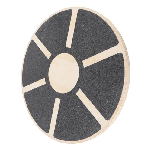 Wooden Balance Board, Anti Slip Stability Trainer for Core Strength Mobility Training with Textured Surface for Adults Youth Home Gym Physical Therapy