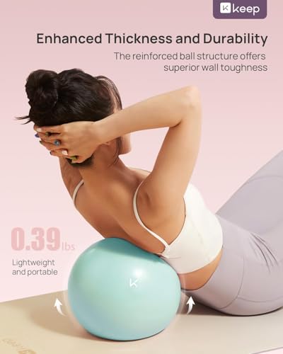 KEEP Exercise Ball Anti-Burst - Thickened Yoga Ball Pilates Ball for Physical Therapy, Fitness Ball for Workout, Core Strength and Physical Therapy
