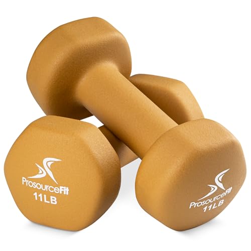 ProsourceFit Neoprene Dumbbell Coated for Non-Slip Grip - size: 11-Pound