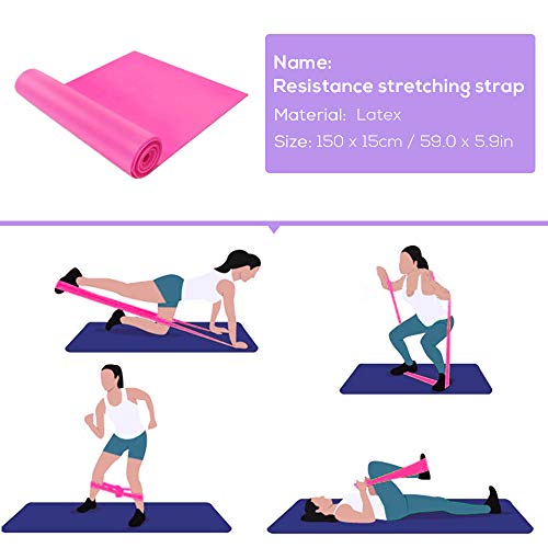 Yoga Block 5pcs Yoga Equipment Set Include Yoga Ball Yoga Blocks Stretching Strap Loop Band Exercise Band