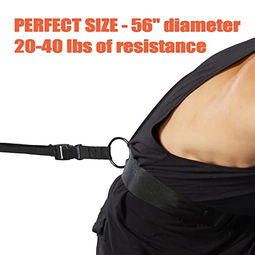 Running Speed Training 56 inch Speed Training Resistance Parachute Umbrella Running Chute & Fitness Explosive Power Training with Adjustable Strap, Free Carry Bag