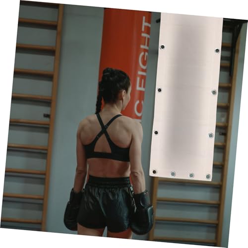 HEMOTON Wall-Mounted Triplet Boxing Bag 110x40cm Empty Sandbag Fitness Punching Bag for Boxing Training and Workout Equipment