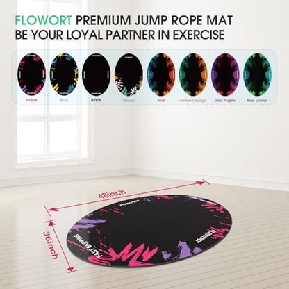 48"x36" (5mm) Jump Rope Mat - color: Purple