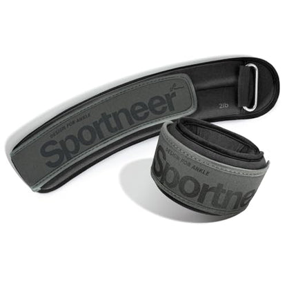Sportneer Ankle Weights 0.5/1/2/3/5 LBS 1 Pair Wrist Leg Arm Weights - color: Black, size: 2 lb x 2