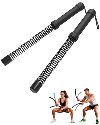 Weighted Ropeless Battle Ropes, Portable Cordless Battle Ropes for Home Gym, Workout Exercise Rope for Strength Building - color: Black