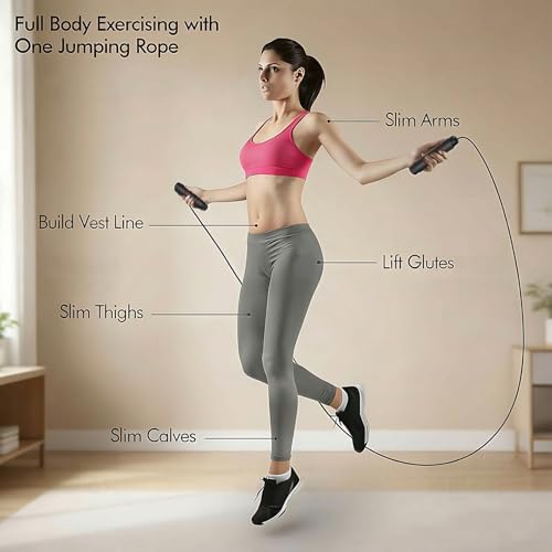 Jump Rope, Tangle-Free Rapid Speed Jumping Rope, adjustable jump rope, suitable for women, men, and children, suitable for home gyms, sports and fitness equipment, and slim figures - color: Red