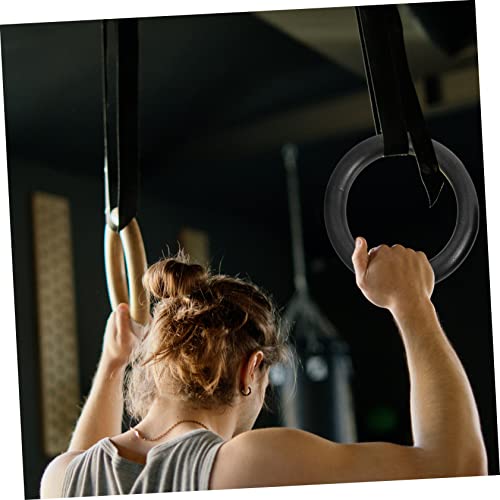 2pcs Home Fitness Rings Sturdy Training Equipment Fitness Ring Cord for Gym