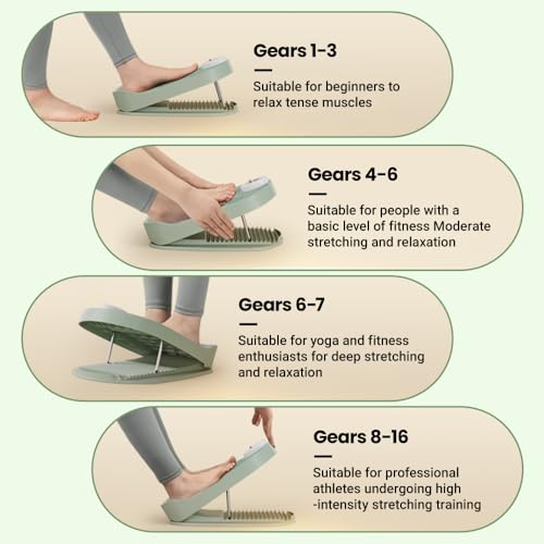 Slant Board Calf Stretcher, Adjustable Incline Stretching Board with Non-slip Base, Leg Slimming Board for Foot Leg Hamstring Knees Ankle Heel Stretching Training - color: Pink