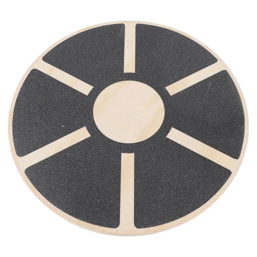Wooden Balance Board, Anti Slip Stability Trainer for Core Strength Mobility Training with Textured Surface for Adults Youth Home Gym Physical Therapy