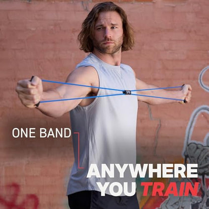 SPRI Ultra Toner Figure 8 Resistance Band with Padded Handles Great for Stretch, Exercise, Fitness Training, Yoga, Resistance Weights, Therapy, Gym or Home Workout Equipment. - style: Very Light