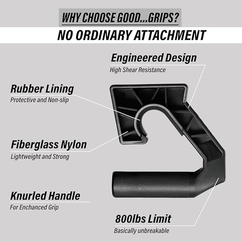 Neutral Grip Pull Up Handles – Good..Grips Push Up Bars & Calisthenics Equipment for Doorway, Barbell & Floor Training, Portable Fitness Handles for Home Gym
