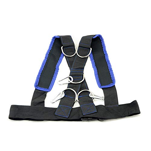 Speed Training Belt Sled Harness Resistance Band Waist Belt Agility Training Vest - color: Blue vest