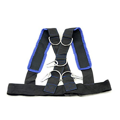 Speed Training Belt Sled Harness Resistance Band Waist Belt Agility Training Vest - color: Blue vest