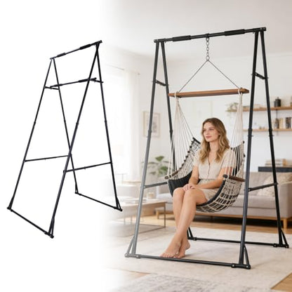 Foldable Pull Up Bar Stand Free Standing Power Tower Workout Station Adjustable Dip Bar for Home Gym Strength Training Equipment