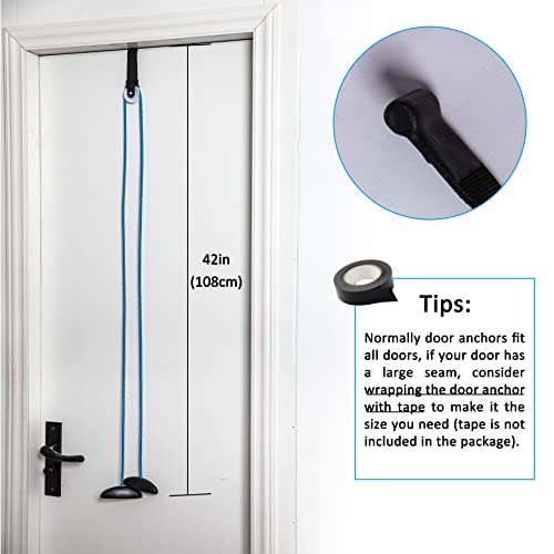 Shoulder Pulley Over The Door Physical Therapy System, Exercise Pulley, Alleviate Shoulder Pain and Facilitate Recovery from Surgery - color: 10PCS-Blue
