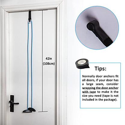 Shoulder Pulley Over The Door Physical Therapy System, Exercise Pulley, Alleviate Shoulder Pain and Facilitate Recovery from Surgery - color: 10PCS-Blue