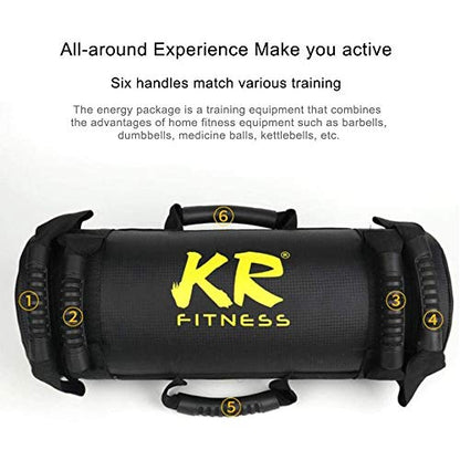 AKT Sandbag Power Bag - 5-30 kg (11-66 lb) Weight Powerbag Strength MMA Training Fitness Exercise Workout, 1 PC (NO Sand),15kg