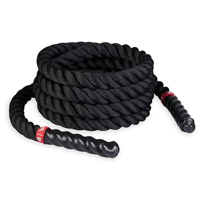 Reebok 18 ft Battle Rope, 1.5" Thick, Home Gym