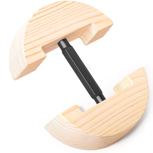 Hat Stretcher for Fitted Hats, Cowboy Hat Stretcher Fitted Hat 7 to 8 1/2, Adjustable Wooden Hat Jack Stretcher Fits All Caps - color: Black