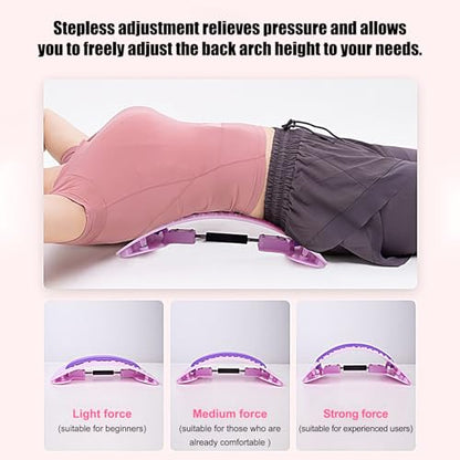 Best Back Stretcher,Adjustable Spine Corrector - Upper and Lower Back Stretcher - for Sleeping Yoga Pilates Home Travel Dorm Women Men Adults Seniors