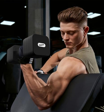 Adjustable Dumbbell Set for Women Men 7.5LB/10LB/15LB/20LB/25LB Each - color: Black, style: 25LB Each [50 LBS Total]