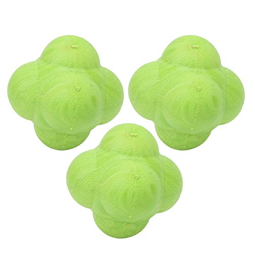 Reaction Ball, 3PCS Reflex Ball Bounce Reaction Balls Sports Reaction Balls Reactivity Ball Bounce Balls Speed Reflex Training Ball for Baseball Softball Reflex Agility Trainer